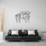 Wallity Aeimnestus Escultura de Pared de Metal Negra